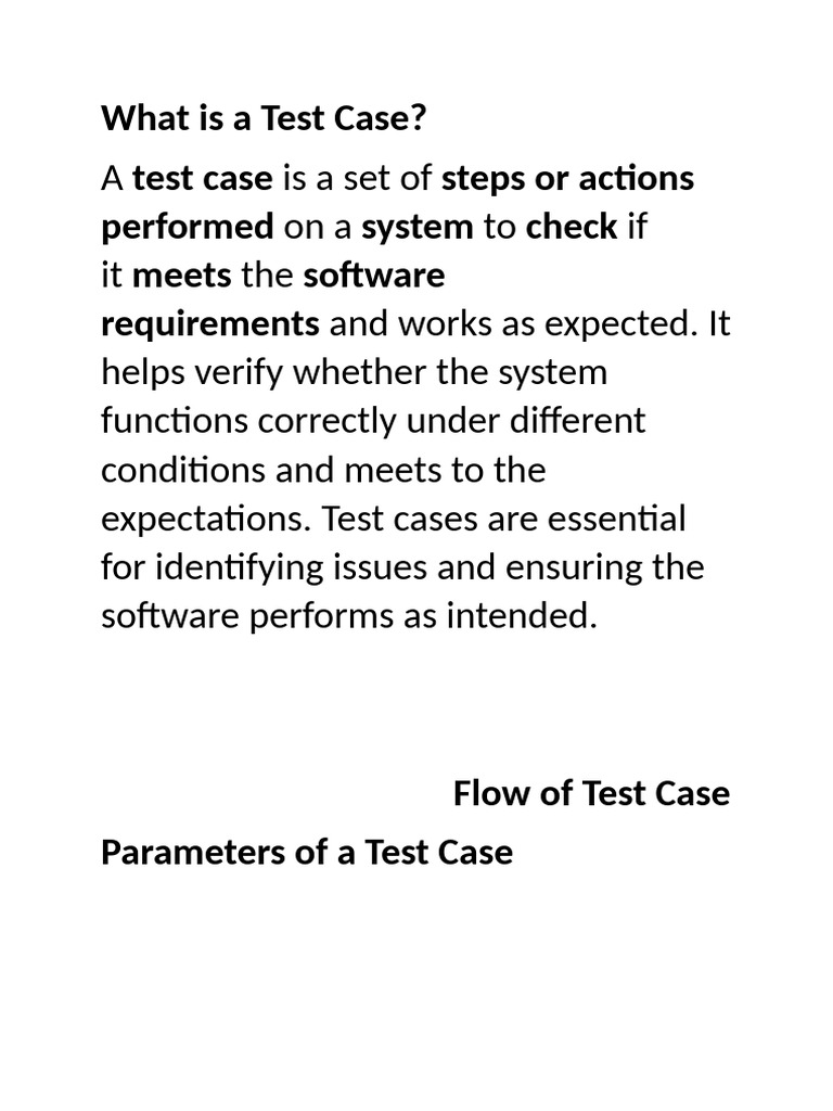 Understanding Test Cases in Software Testing | PDF | Software Testing ...