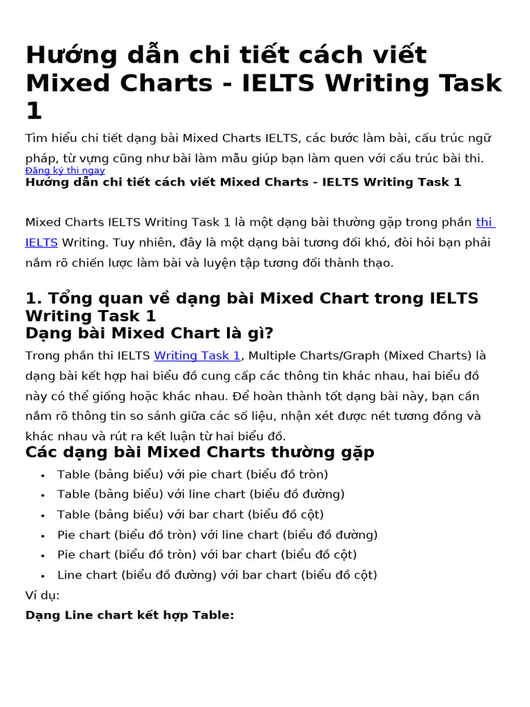 Cach Viet Mixed Charts | PDF
