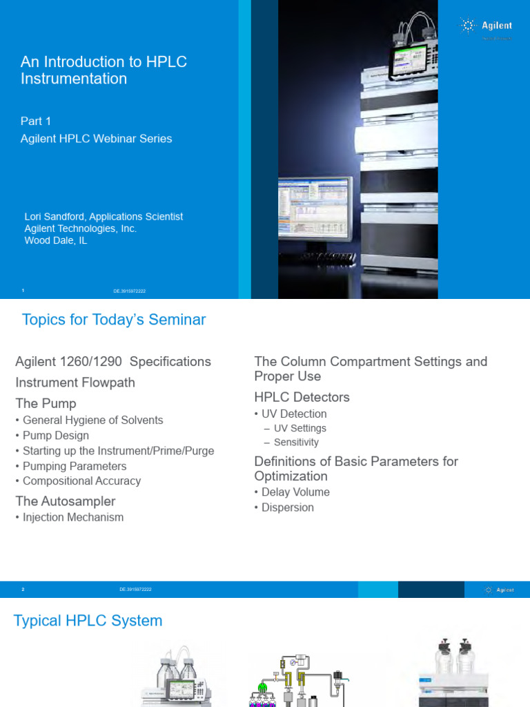 HPLC Instrumentation Overview | PDF | High Performance Liquid ...
