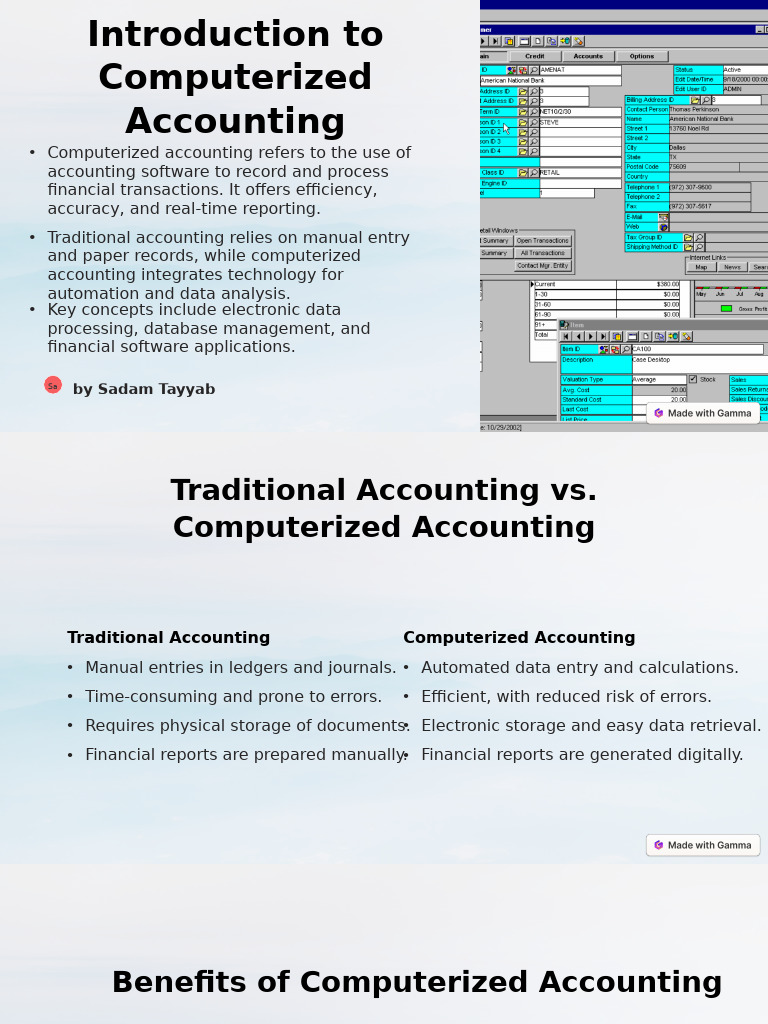 01- Introduction to Computerized Accounting | PDF | Automation | Data