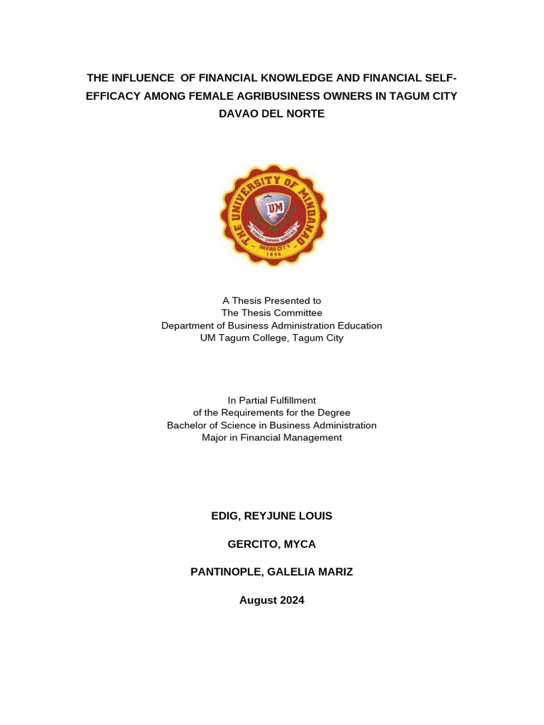 INITIAL DRAFT The Influence of Financial Knowledge and Financial Self ...