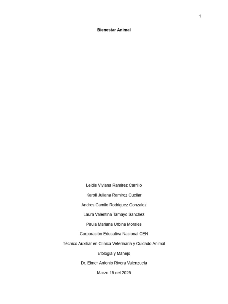 Bienestar Animal | PDF | Bienestar de los animales | Dieta