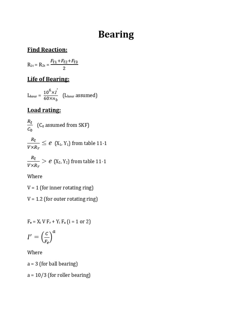 Bearing | PDF