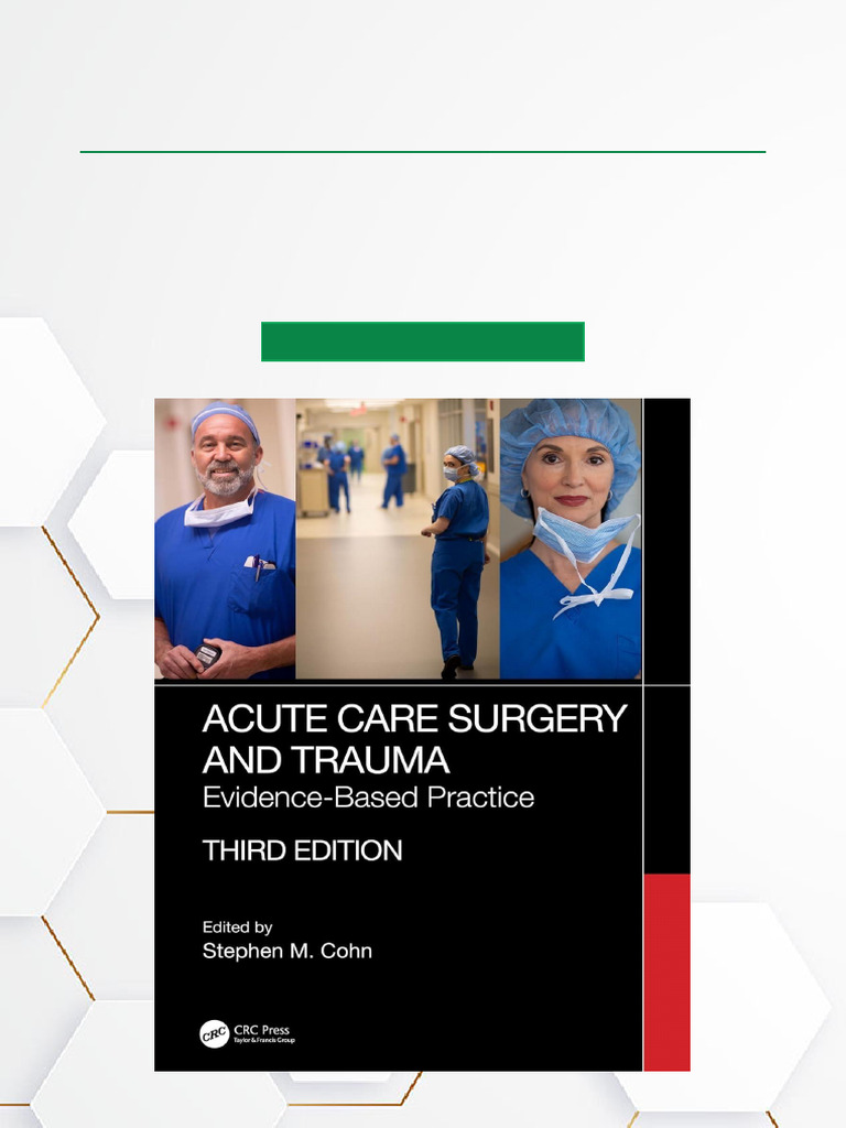 Acute Care Surgery & Trauma Guide | PDF | Major Trauma | Traumatic ...
