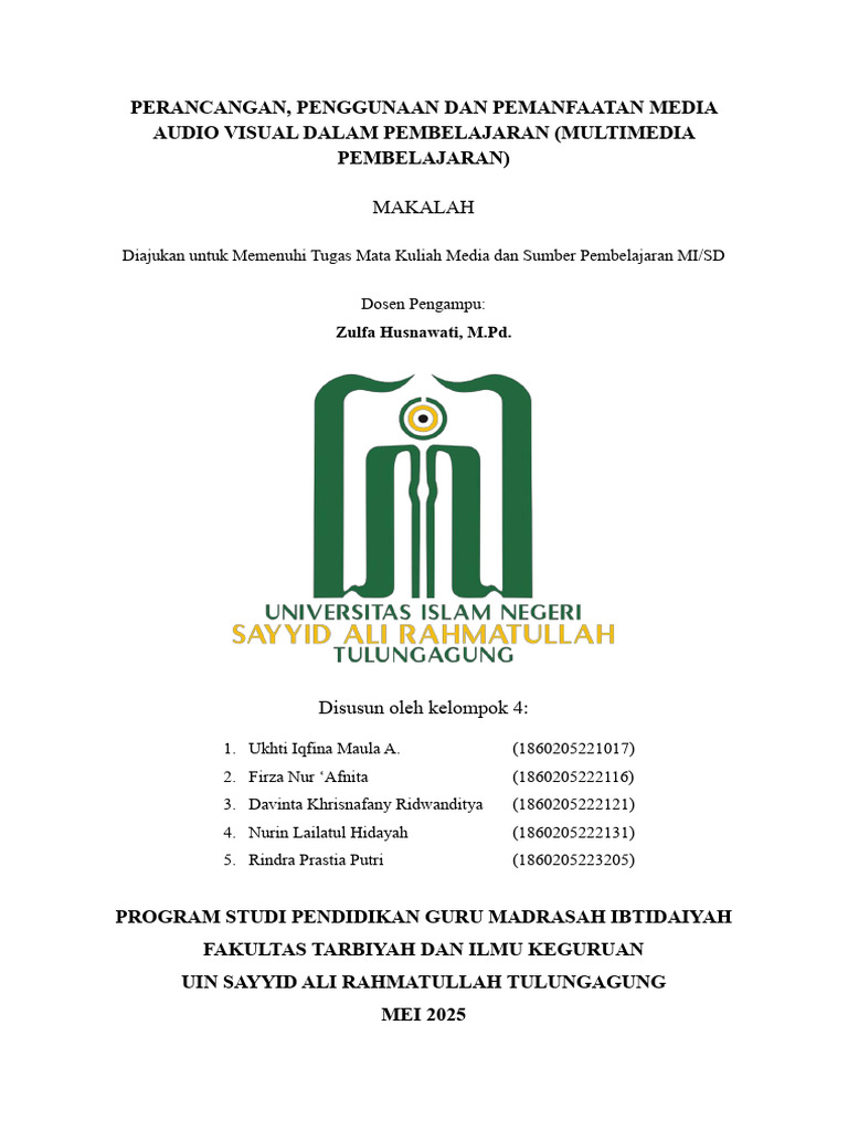 Media Audio Visual dalam Pembelajaran | PDF
