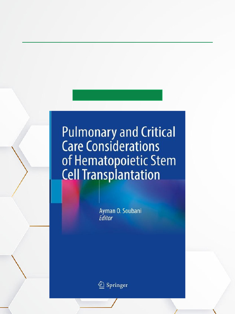 Pulmonary and Critical Care Considerations of Hematopoietic Stem Cell ...