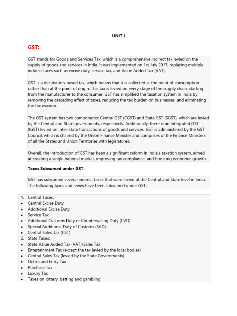 Understanding GST in India: A Comprehensive Guide | PDF | Taxes | Invoice