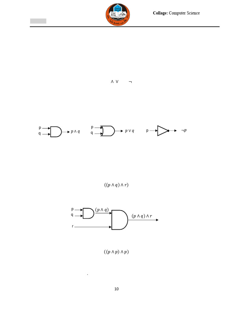 Discrete Mathematics: Logic Gates and Formulas | PDF | Boolean Algebra ...