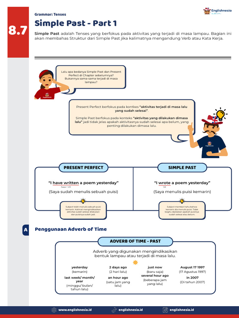 Struktur Simple Past Tenses | PDF