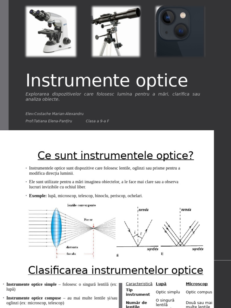 Instrumente Optice CMA | PDF