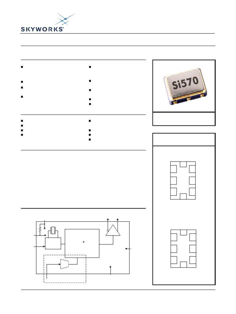 Si570 I2C Address and Features | PDF | Electronics | Electrical Engineering