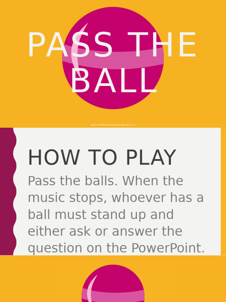 Pass the Ball: Interactive STEM Game | PDF