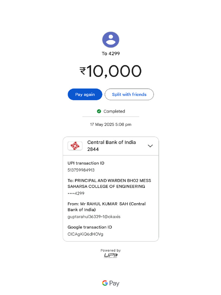 Mess Fee May | PDF
