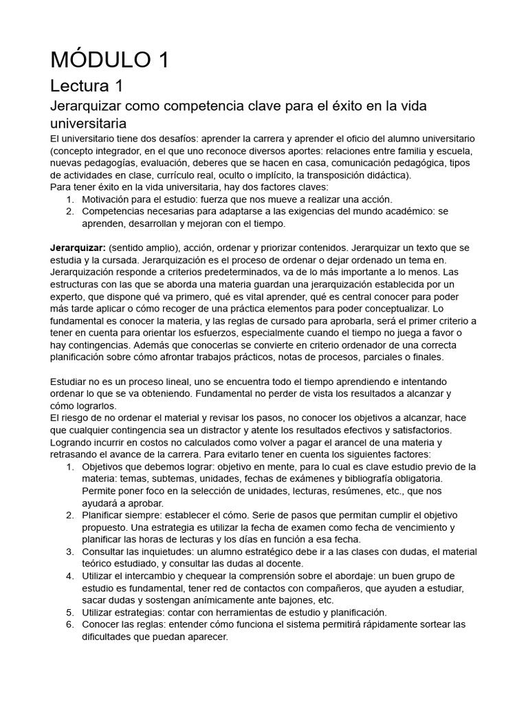 Claves para el Éxito Universitario | PDF | Las emociones | Aprendizaje