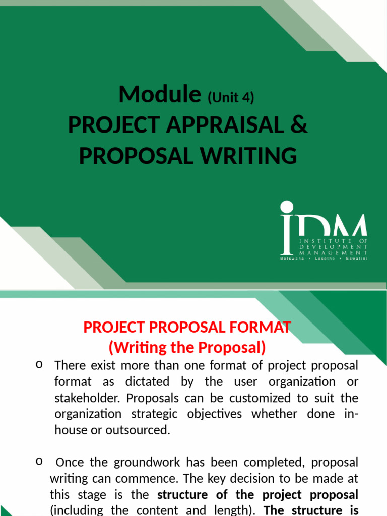 Unit 4 NOTES Proposal WRITTING 2022 | PDF | Business