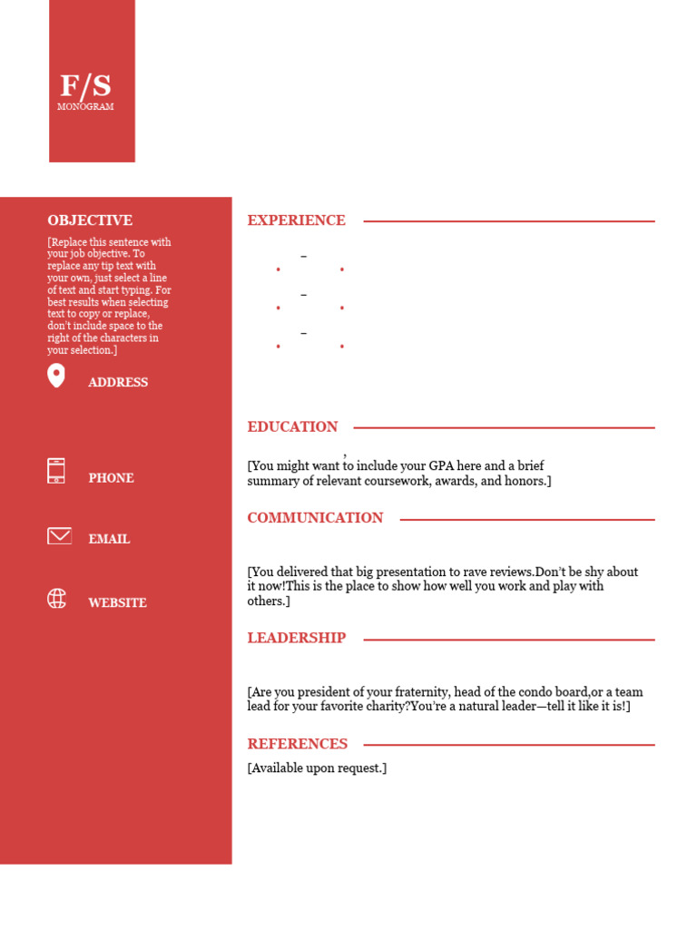MyAllGarbage Resume Template | PDF