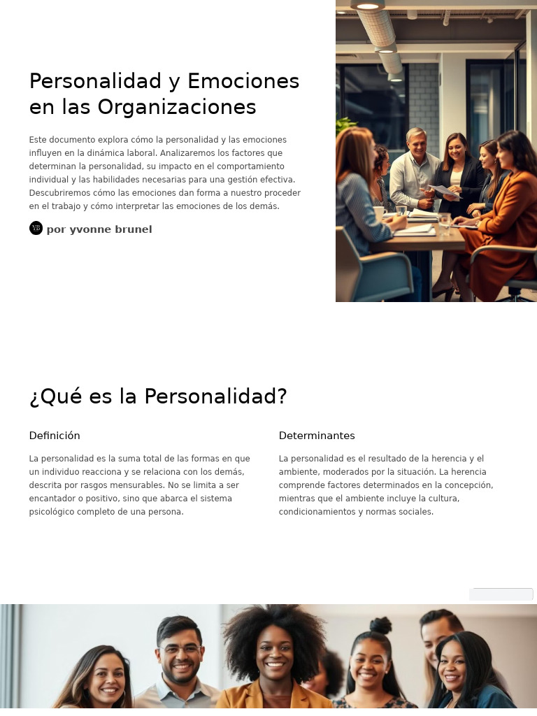 Personalidad y Emociones en el Trabajo | PDF | Las emociones | Motivacional