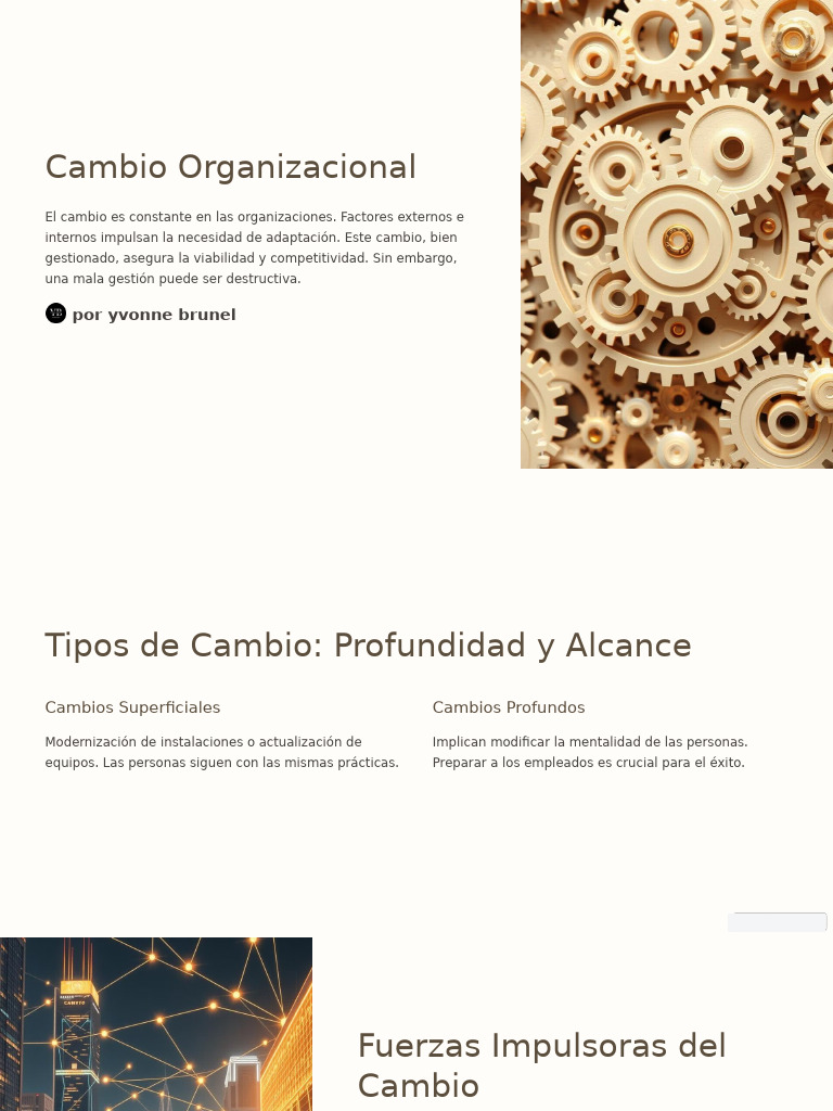 Cambio Organizacional | PDF | Gestión del cambio | Comportamiento