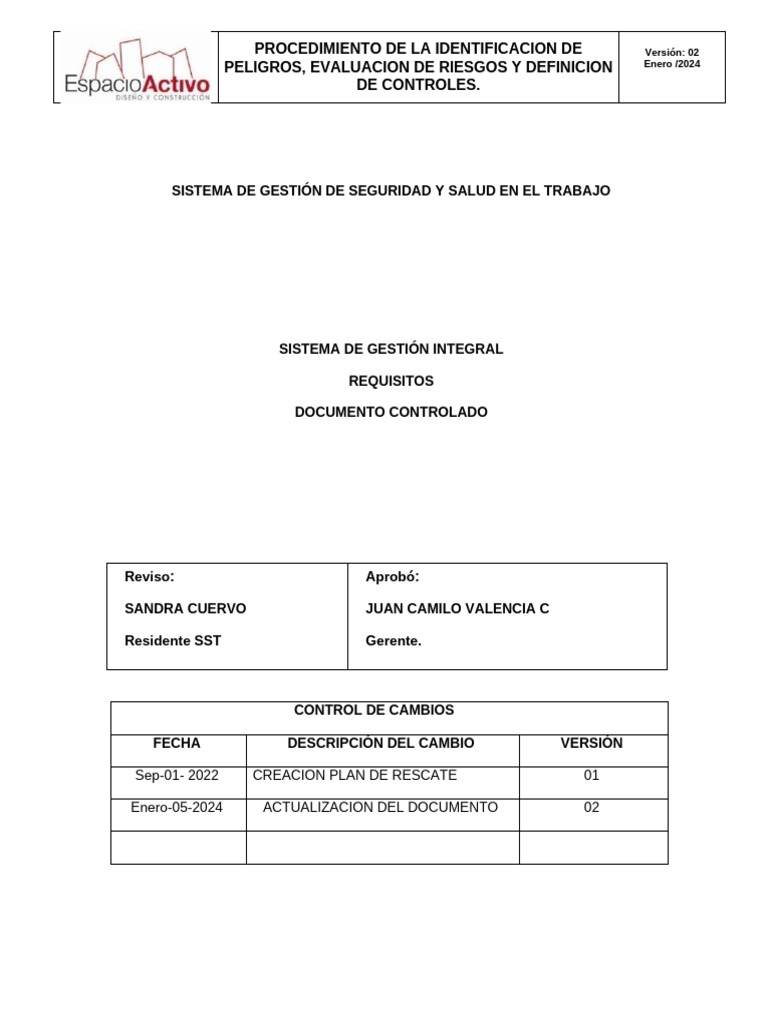 Gestión de Riesgos en Seguridad Laboral | PDF | Riesgo | Seguridad y ...