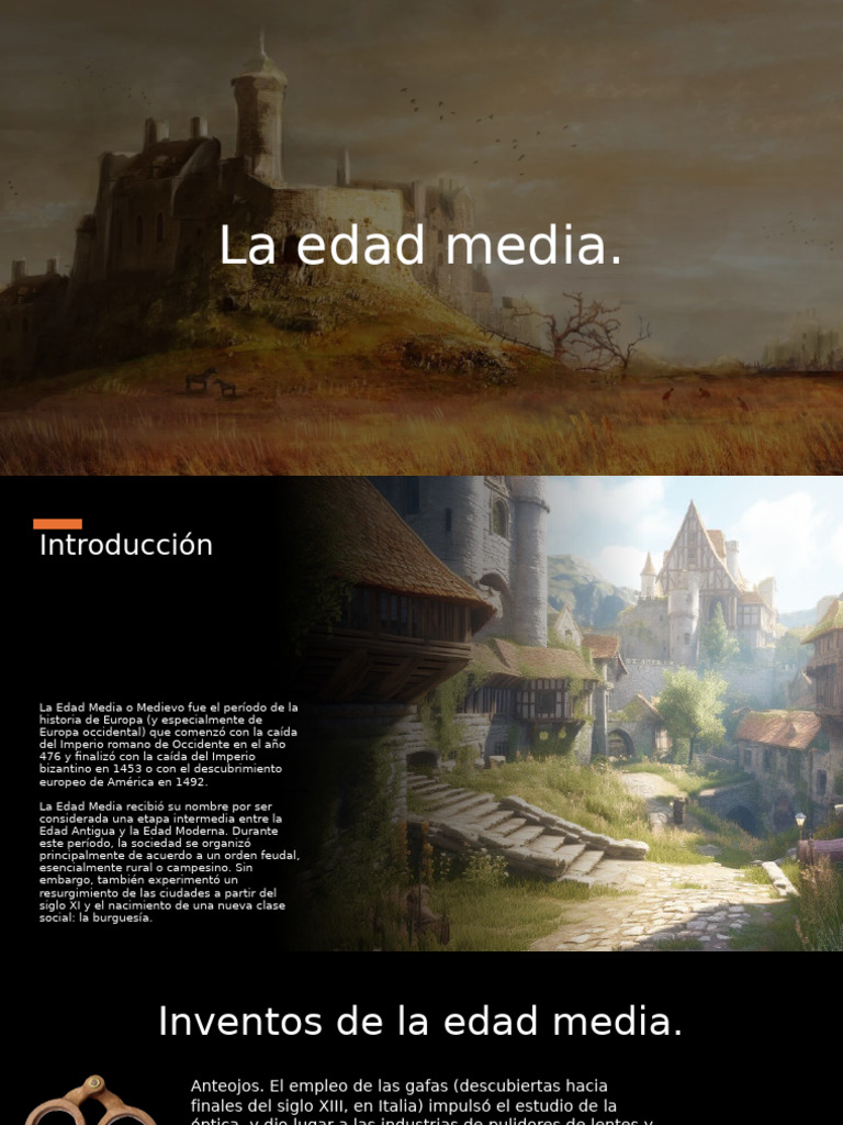 La Edad Media | PDF | Edades medias | imperio Bizantino