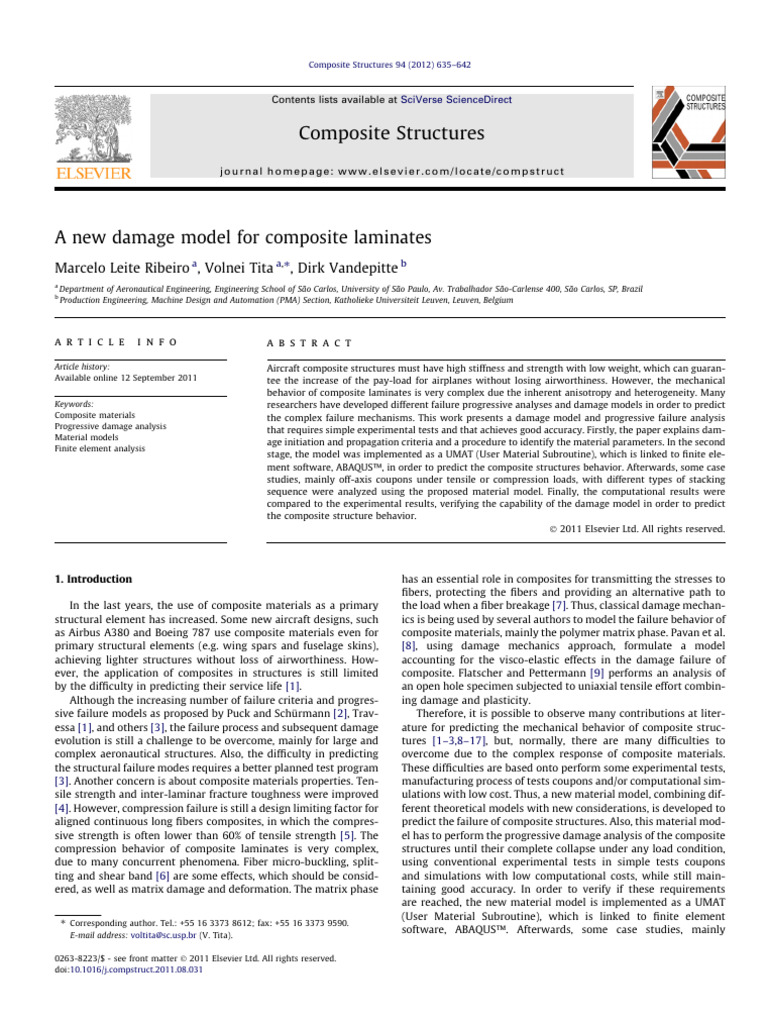 A New Damage Model For Composite Laminates - 2012 - Composite ...