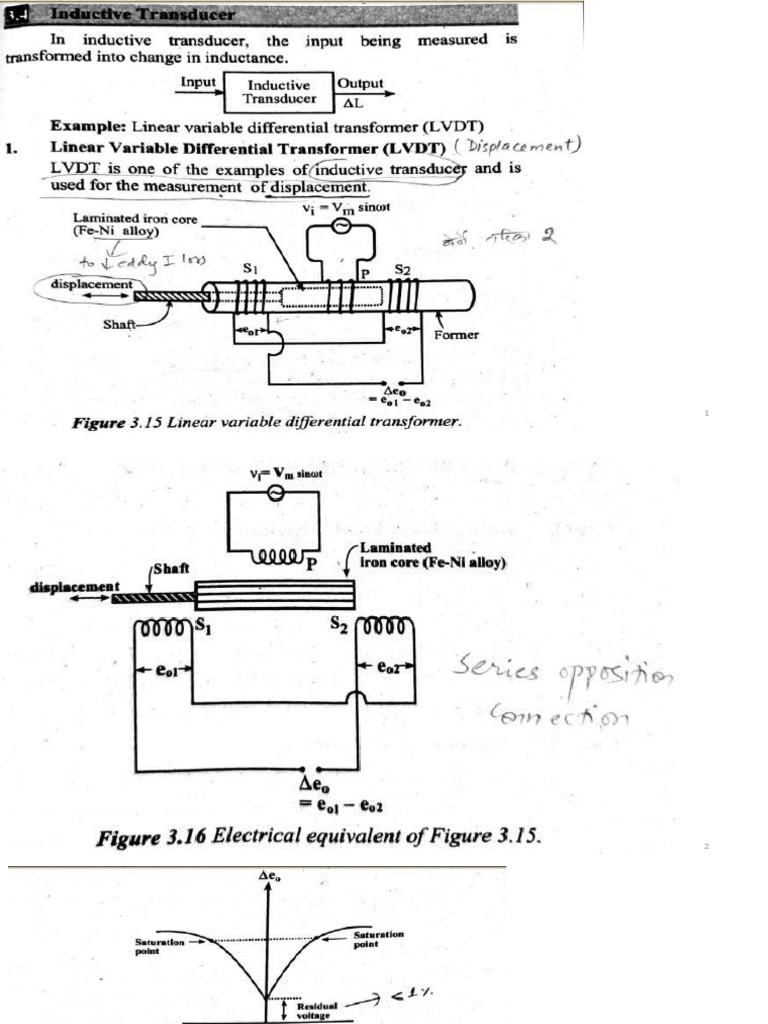 Lecture 6a Instrumentation LVDT | PDF
