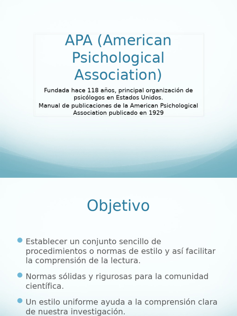 Normas APA: Guía de Estilo y Citas | PDF | Estilo apa