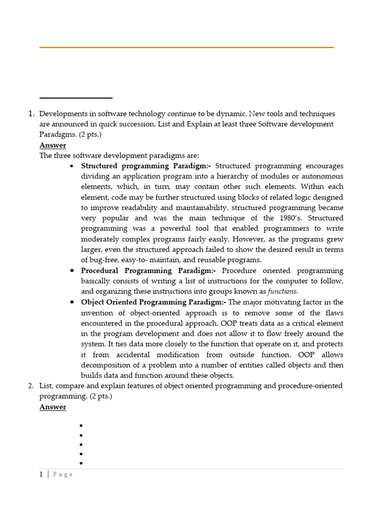 OOP and Java Programming Concepts Explained | PDF | Java (Programming ...