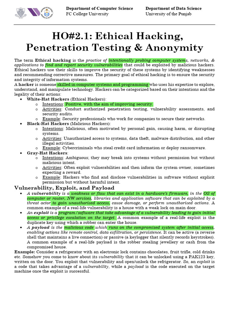 Ethical Hacking and Cyber Anonymity Guide | PDF | Malware | Proxy Server