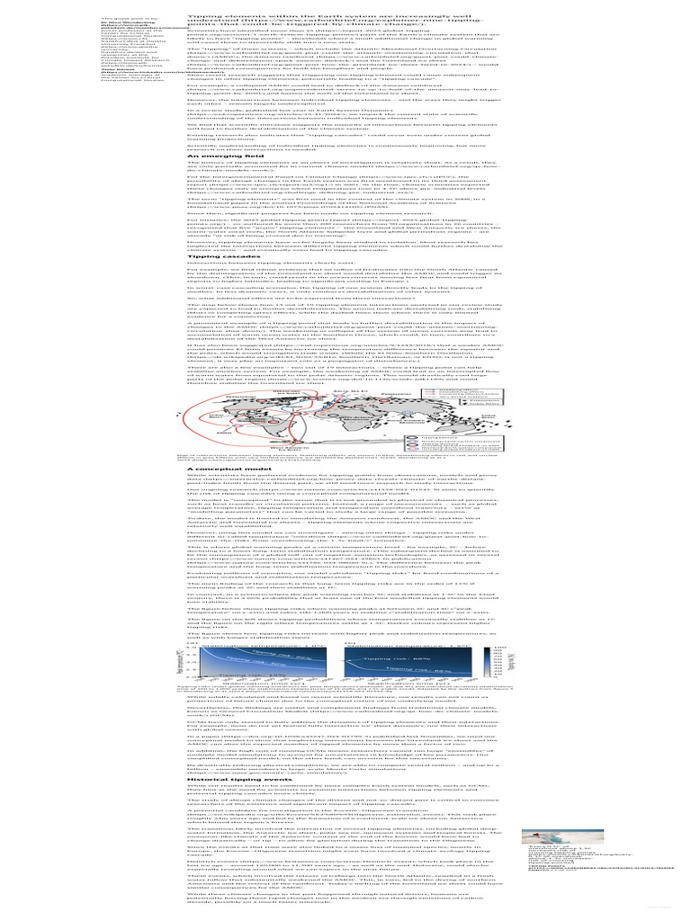 Understanding Earth System Tipping Points | PDF | General Circulation ...
