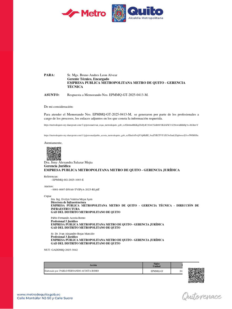 EPMMQ GJ 2025 0334 M Se Remite Informacion | PDF