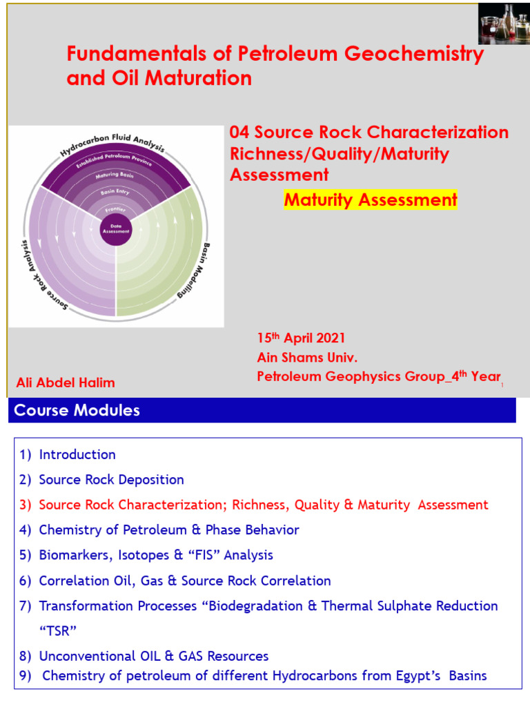 Petroleum Geochemistry: Source Rock Maturity | PDF | Rock (Geology ...