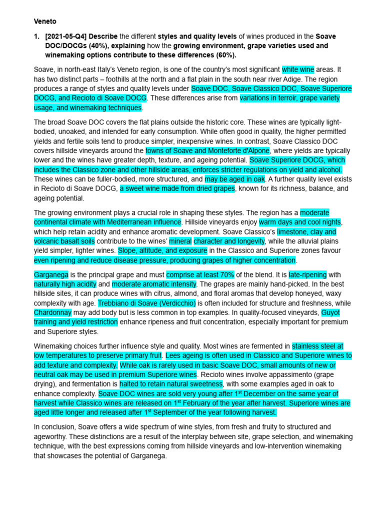 Answers D3 2019 and Onwards | PDF | Wine | Vitis