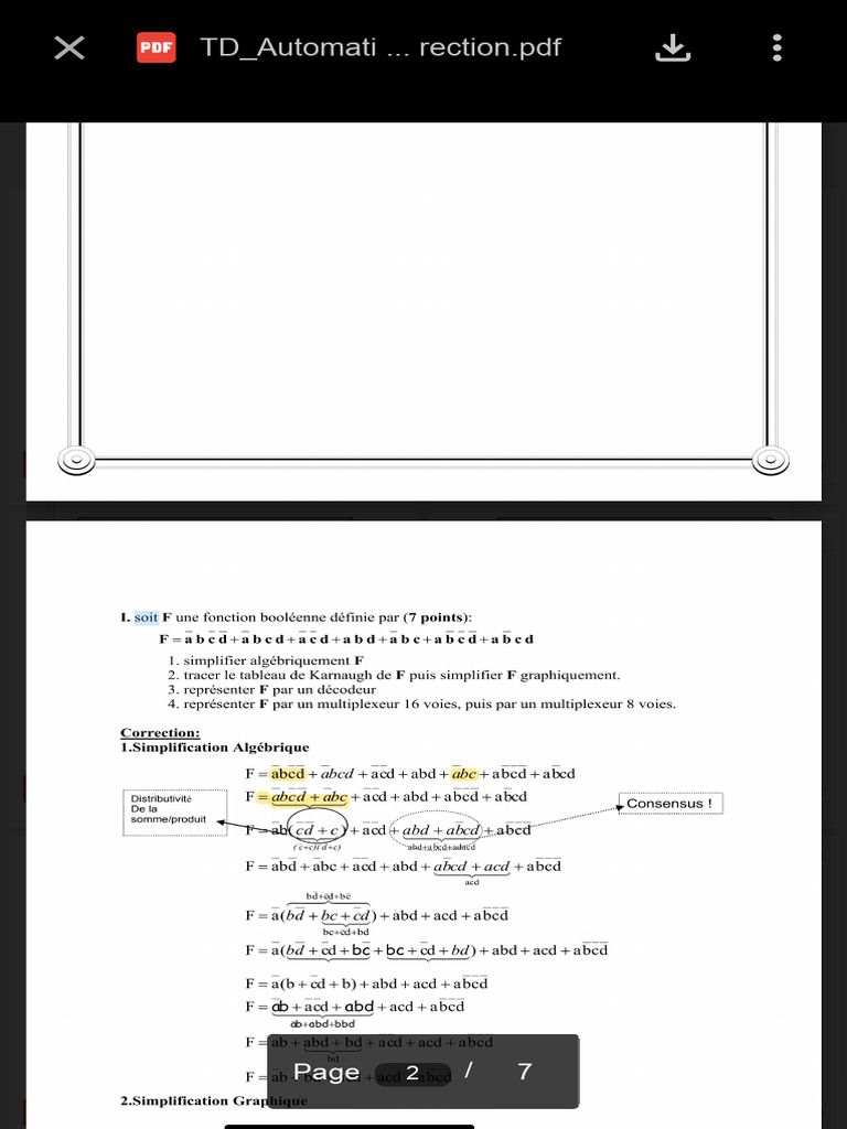 Correction d'exercices d'automatisme | PDF
