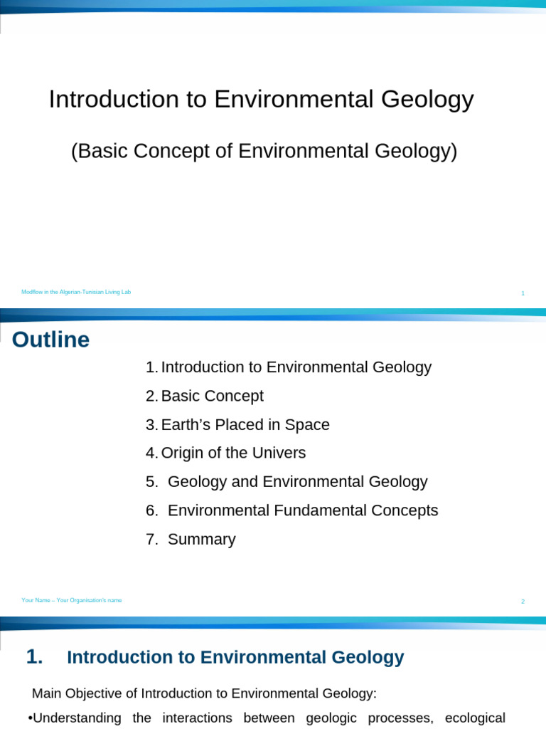 Environmental Geology Overview Guide | PDF | Geology | Natural Environment