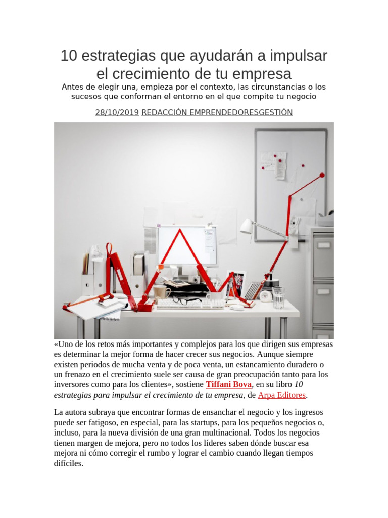 10 Estrategias para Crecer tu Empresa | PDF | Marketing | Business