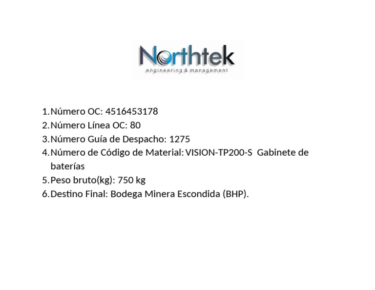 1.8 VISION-TP200-S Gabinete de Baterías | PDF