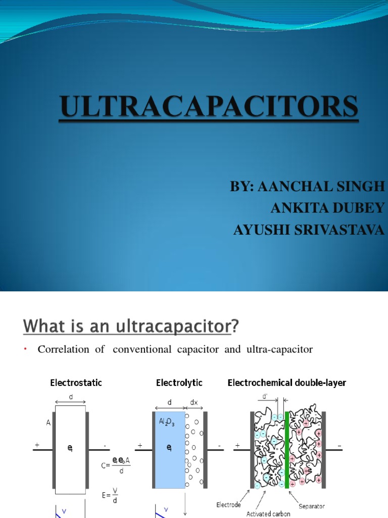 Ppt for Ultra Capacitors Capacitor Electrical Equipment