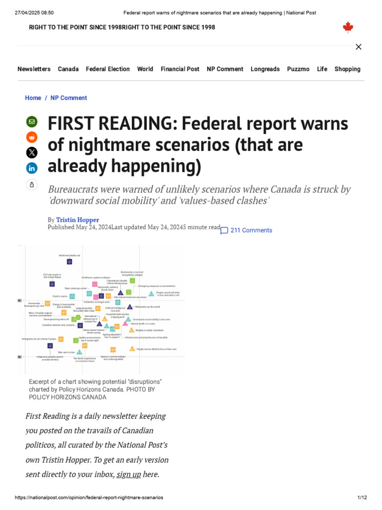 Federal Report Warns of Nightmare Scenarios That Are Already Happening ...