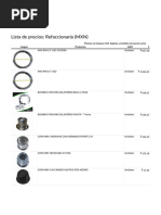 es de La Tour  -光と闇の世界- Tarifas de Accesorios Bosal para Hyundai | PDF | Audi | Grupo