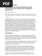 Download Guidelines for Using Information and Communication Technology in Medical Education - Copy by Sistella Febrina SN86656479 doc pdf