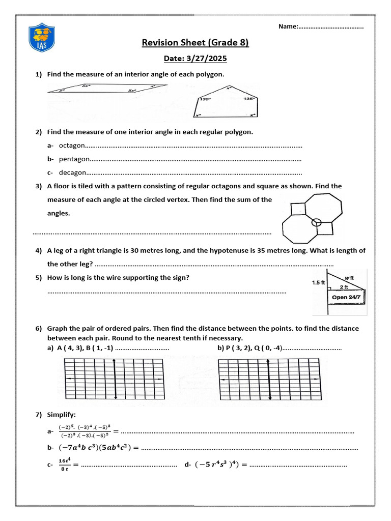 Quarter 3 Final Revision G8 | PDF | Elementary Geometry | Euclidean ...