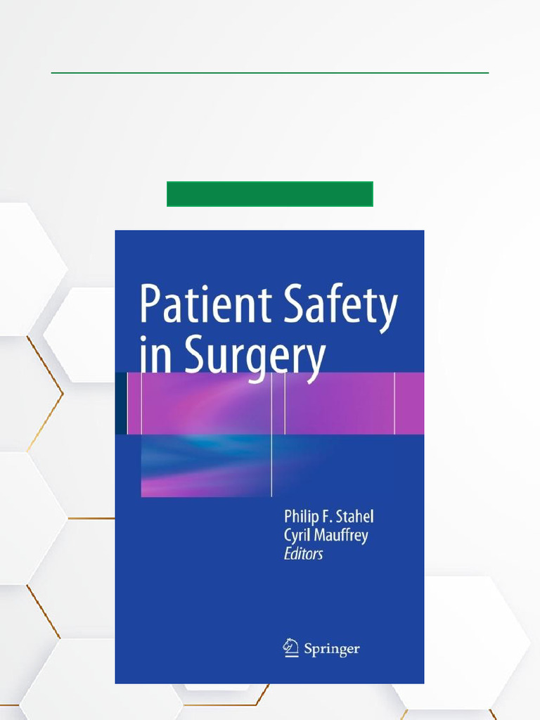 Patient Safety in Surgical Care Guide | PDF | Patient | Surgery