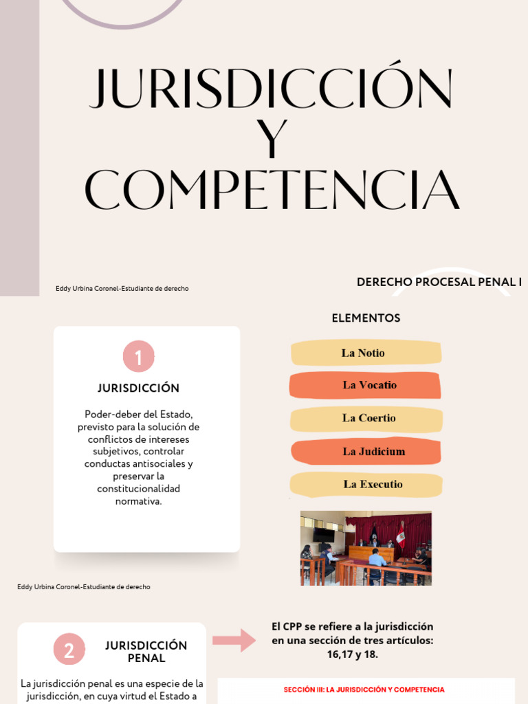 Jurisdicción y Competencia Penal en Derecho | PDF | Jurisdicción ...