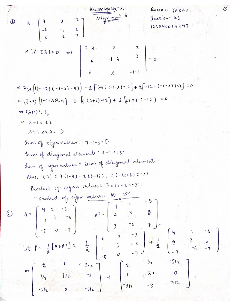 Maths Assign 5 | PDF
