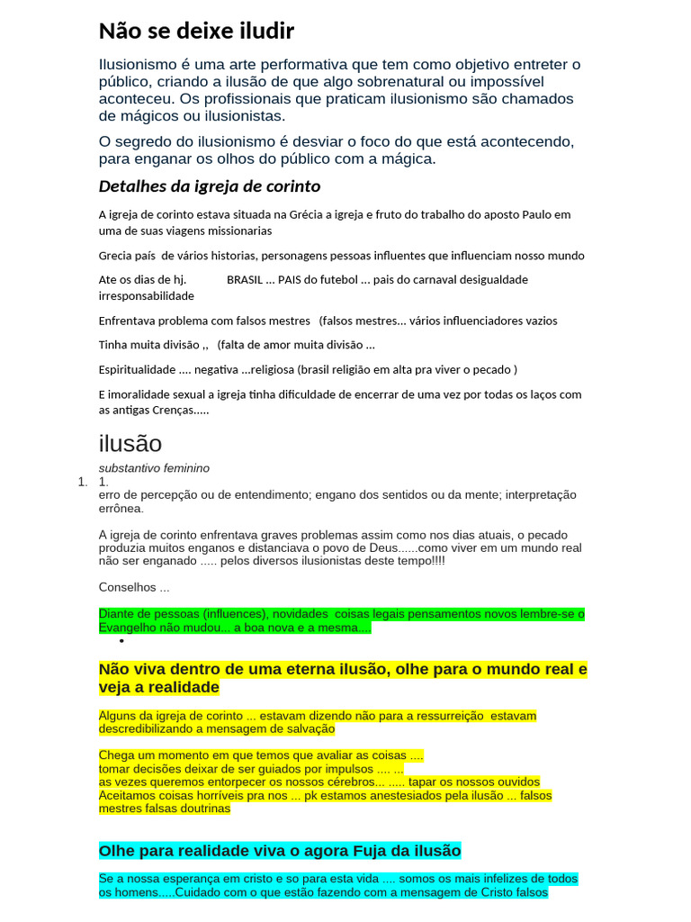 Não se deixe iludir | PDF | Jesus | Deus