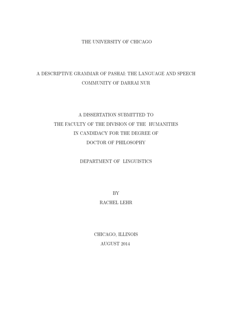 Grammar of Pashai Language and Community | PDF | Language Mechanics ...
