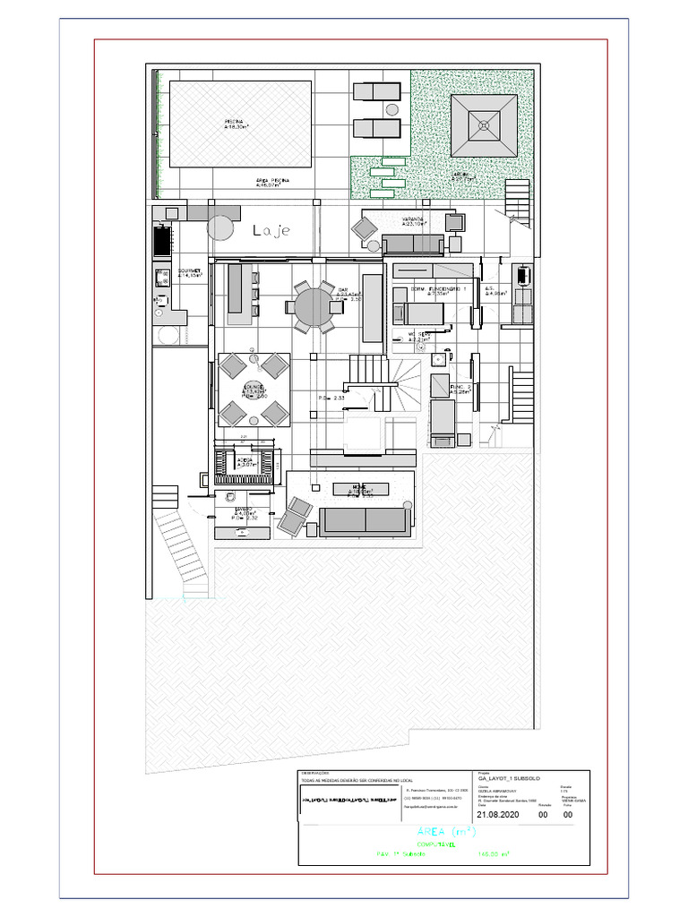 Projeto de Planta Subsolo Eocarpia | PDF