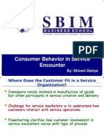 Consumer Behaviour in Service Encounter