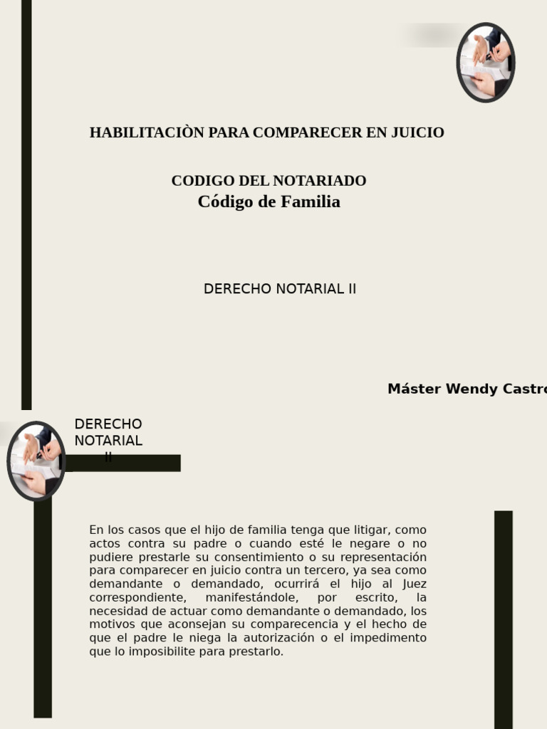 HABILITACIÒN PARA COMPARECER EN JUICIO | PDF | Justicia | Crimen y ...